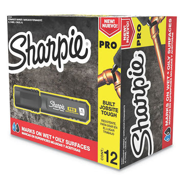 Sharpie® Pro Permanent Marker, Broad Xl Chisel Tip, Black, Dozen freeshipping - TVN Wholesale